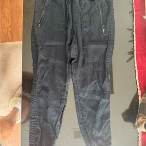 Athleta Women's Black Joggers with Zipper Pockets